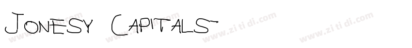 Jonesy Capitals字体转换